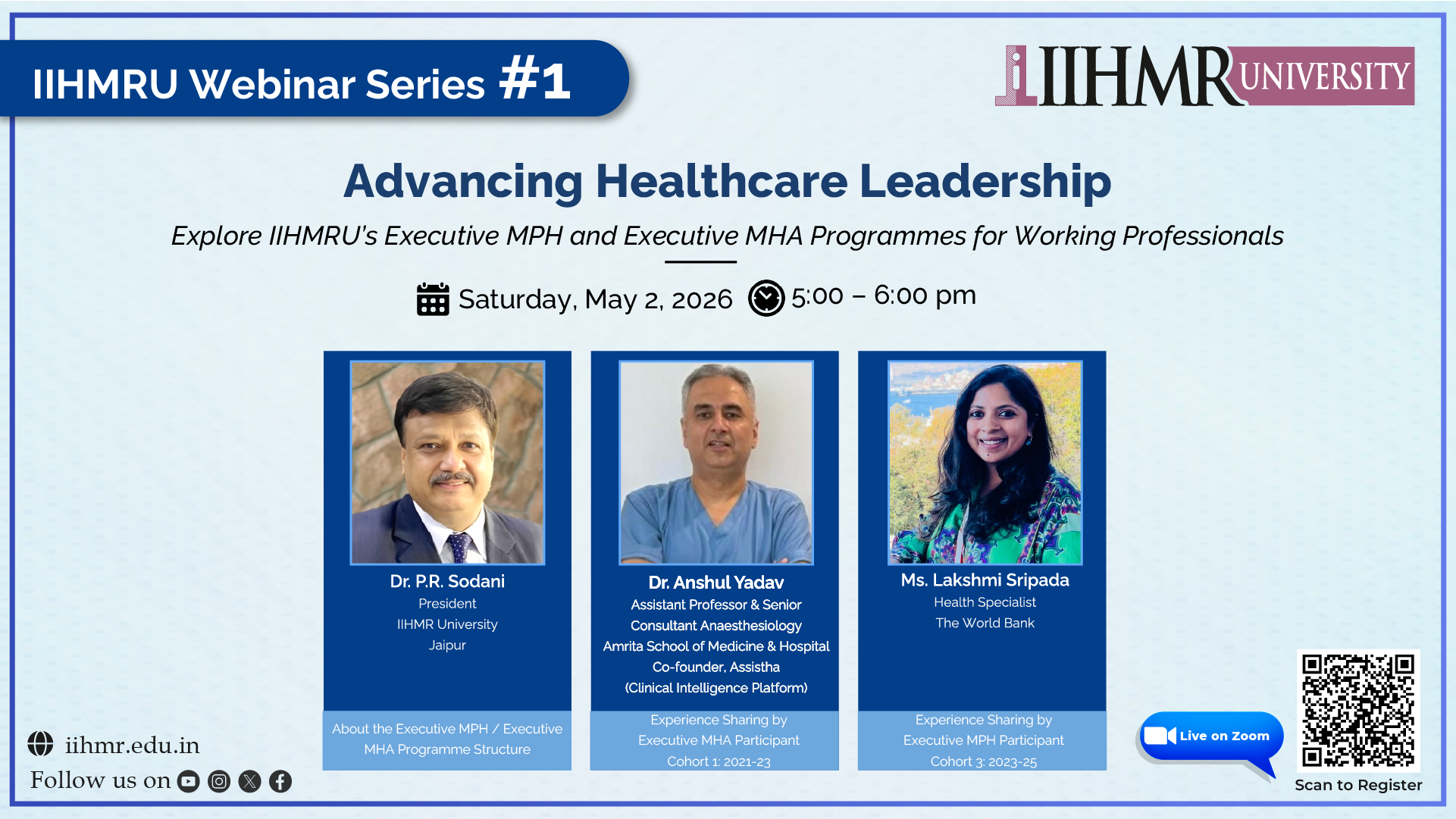 IIHMR Webinar Banner